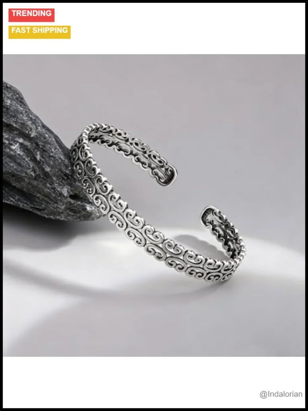 Sterling Silver Adjustable Open Cuff Bracelet Stackable for Women